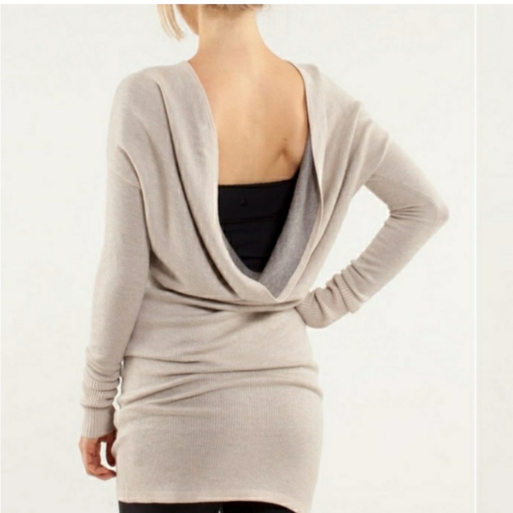 LULULEMON serenity draped sweater dress
